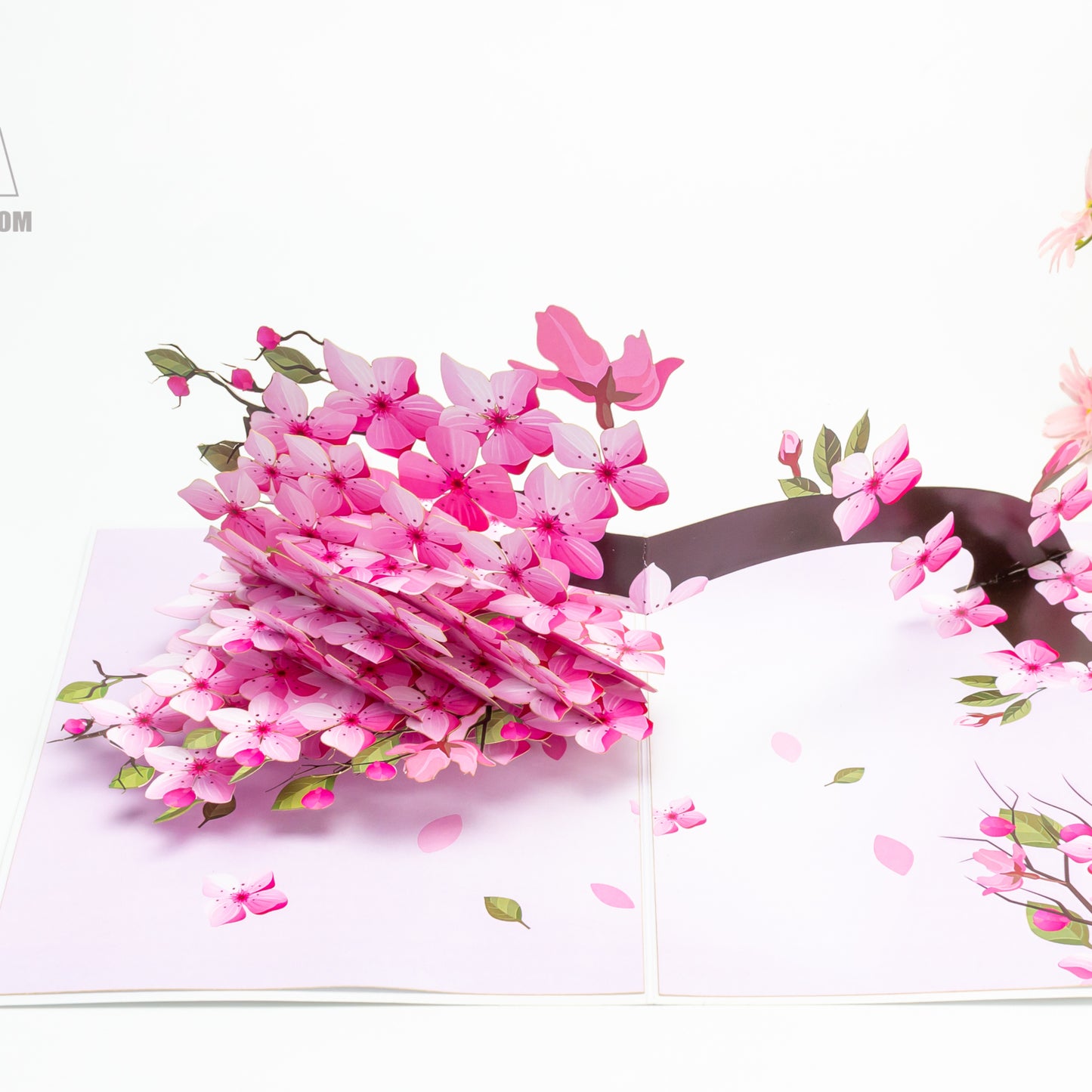 Cherry Blossoms Pop Up Card Perfect For Wedding Invites, Save The Date, Thank You Cards, Birthday Card, Mothers Day Card, Valentines Day Cards, Anniversary Card