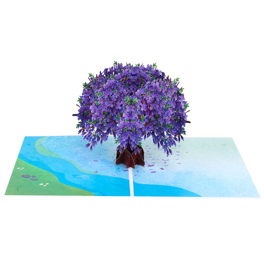 Purple Tree Pop Up Card Perfect For Wedding Invites, Save The Date, Thank You Cards, Birthday Card, Mothers Day Card, Valentines Day Cards, Anniversary Card