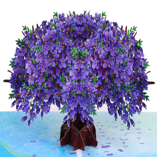Purple Tree Pop Up Card Perfect For Wedding Invites, Save The Date, Thank You Cards, Birthday Card, Mothers Day Card, Valentines Day Cards, Anniversary Card